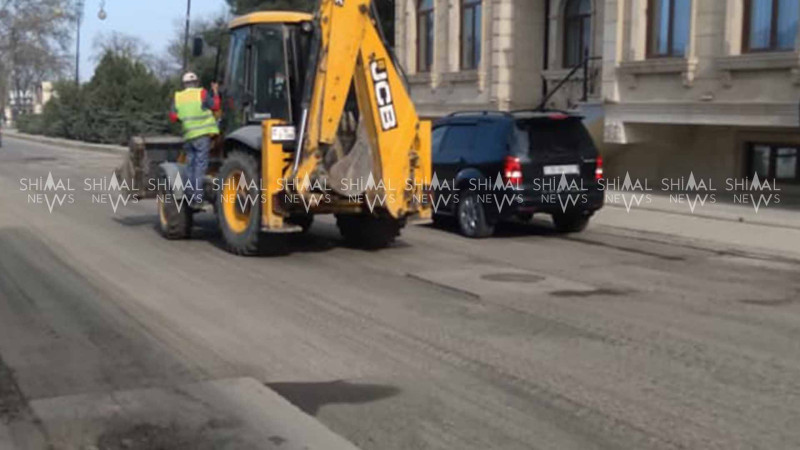 Quba: Əliqulu Nərimanov küçəsində asfalt yenilənir