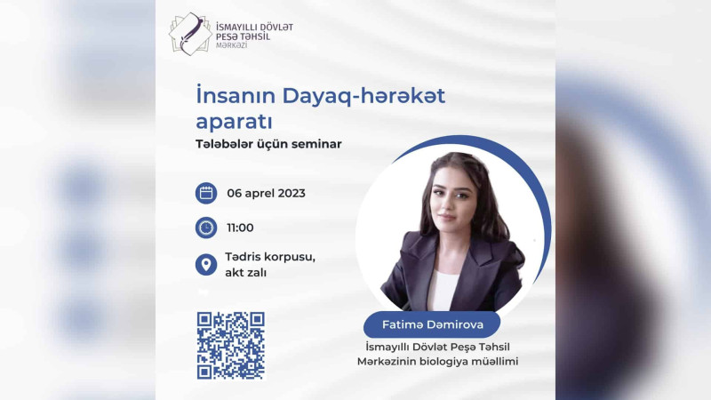 İsmayıllıda İnsanın Dayaq-hərəkət aparatı mövzusunda seminar təşkil olunacaq