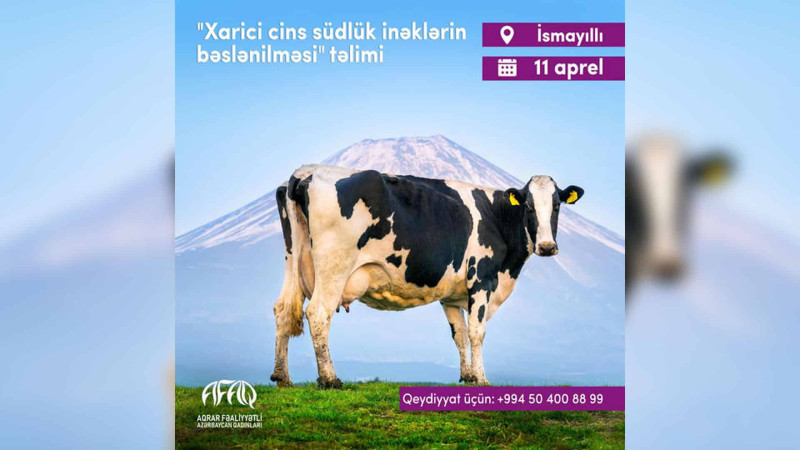 İsmayıllı rayon Dövlət Aqrar İnkişaf Mərkəzində fermerlər üçün təlim keçiriləcək