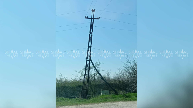 Xaçmaz: yıxılan dirəyin dirəyi