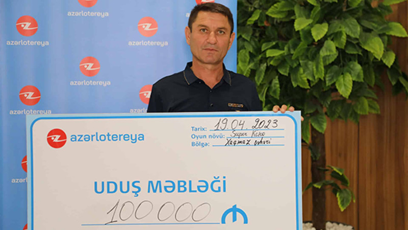 Xaçmazda 1 milyon udan şəxs bir daha cekpotu aparıb