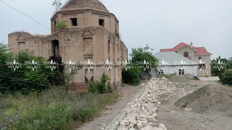 Xaçmaz: Alban kilsəsi ətrafında qanunsuz tikinti sökülüb
