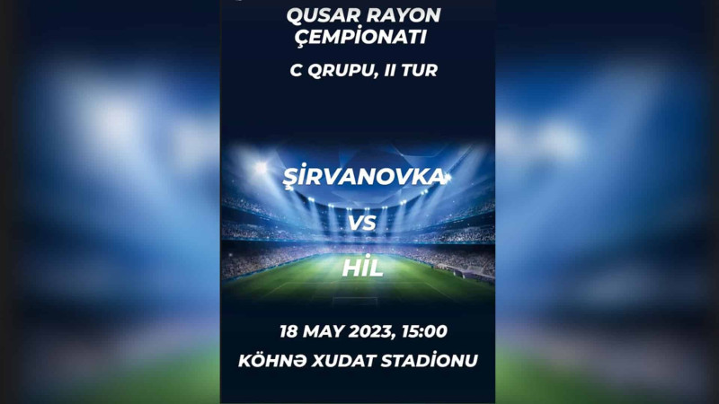 Qusarda bu gün futbol var