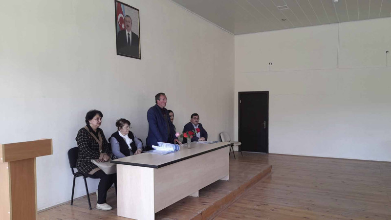 İsmayıllı DPTM-in əməkdaşları məktəblilərlə görüş keçir