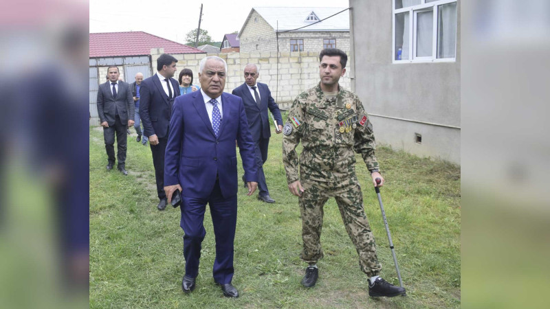 Quba: icra başçısı qazini ziyarət edib