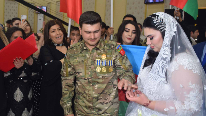 Quba: Vətən müharibəsi qazisinin toy mərasimi keçirilib