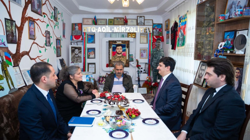 İsmayıllıda şəhid ailəsinə baş çəkilib