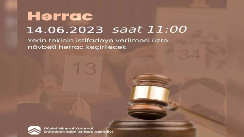 İsmayıllı: faydalı qazıntı yatağı auksiona çıxarılır