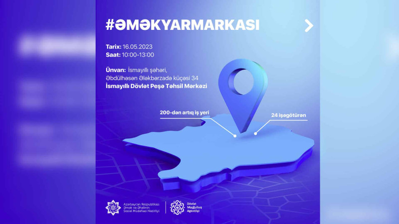 İsmayıllı: işsizlər və iş axtaranlar üçün əmək yarmarkası keçiriləcək