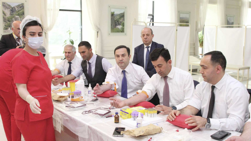 İsmayıllı: “Sən də bizə qoşul, qanınla can ver!” adlı aksiya baş tutub