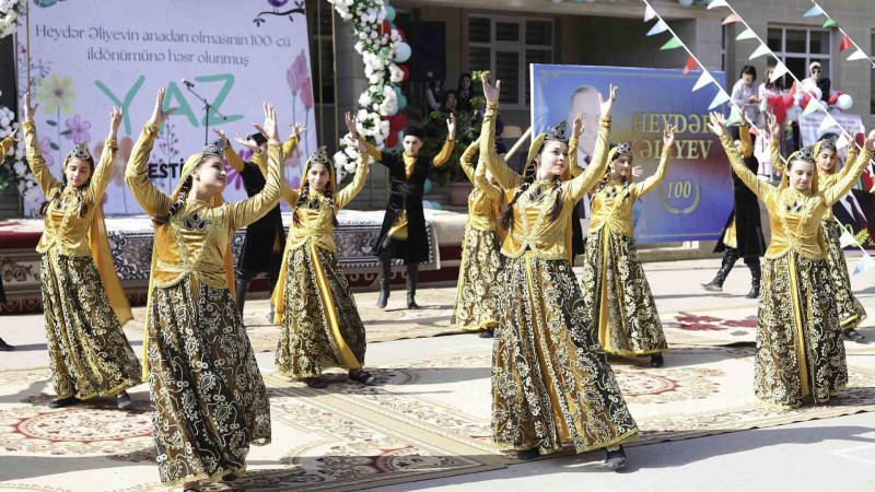 Quba: məktəblilərin iştirakı ilə Yaz festivalı baş tutub