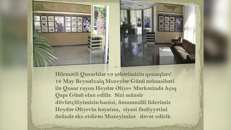Qusarda Muzeylər Günü qeyd olunacaq