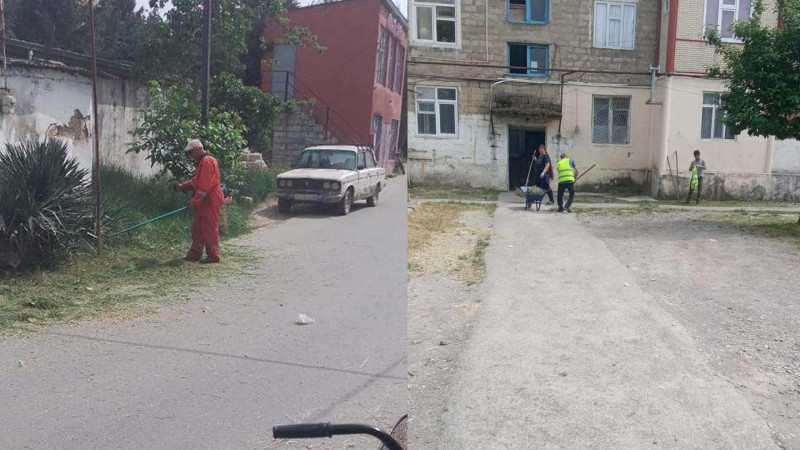 İƏD: Xaçmazın küçələrində növbəti iməcilik keçirilib