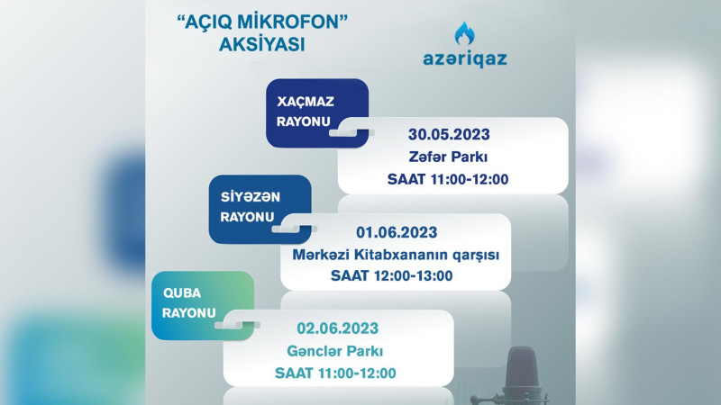 Şimal: Azəriqaz” İB sakinlərlə görüşəcək