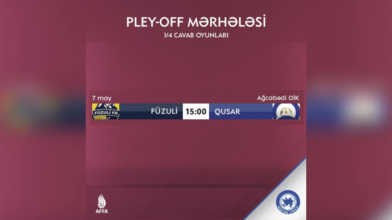 “Qusar” FK cavab oyununu Ağcabədidə keçirəcək