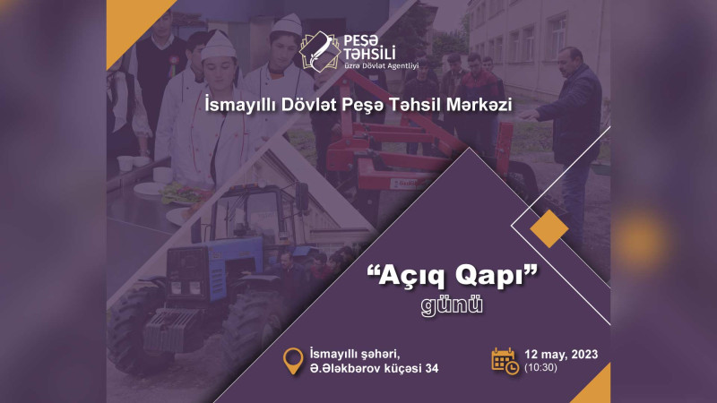 İsmayıllı: peşə təhsil mərkəzi Açıq Qapı günü təşkil edəcək