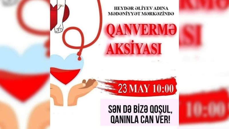 İsmayıllıda qanvermə aksiyası keçiriləcək