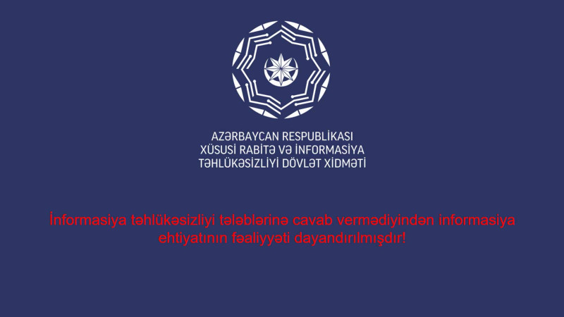 Qusar və İsmayıllı: qurumların saytları hazırda fəaliyyət göstərmir
