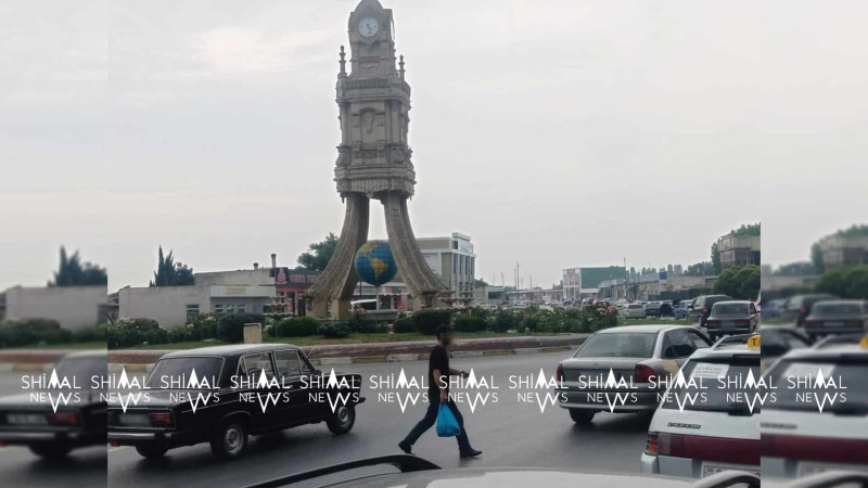 Xaçmaz: piyadalar yolu təhlükə altında keçirlər