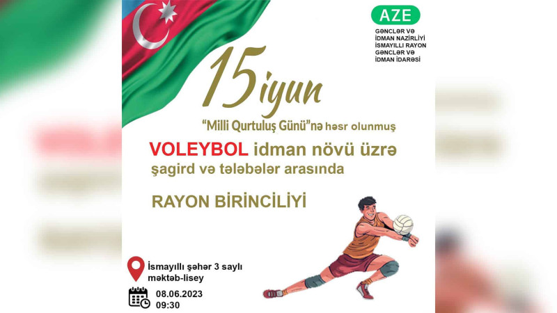 İsmayıllıda gənclər voleybol yarışına qatılacaqlar