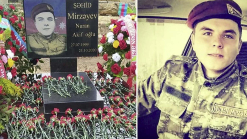 Quba: Vətən müharibəsi şəhidi Nuran Mirzəyevin mövlud günüdür