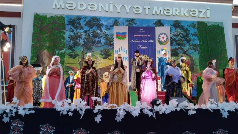 Qusar Dövlət Ləzgi Dram Teatrı mövsümə yekun vurub