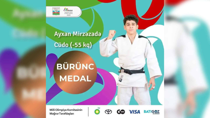 İsmayıllı: Avropa Gənclər Yay Olimpiya Festivalında bürünc medal qazanmışıq