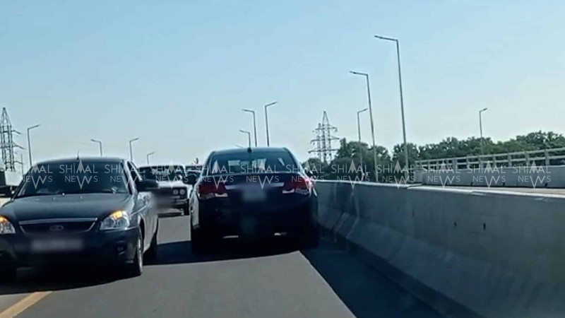 Quba-Xaçmaz yolu: ensiz körpü sürücüləri “sıxır” - VİDEO