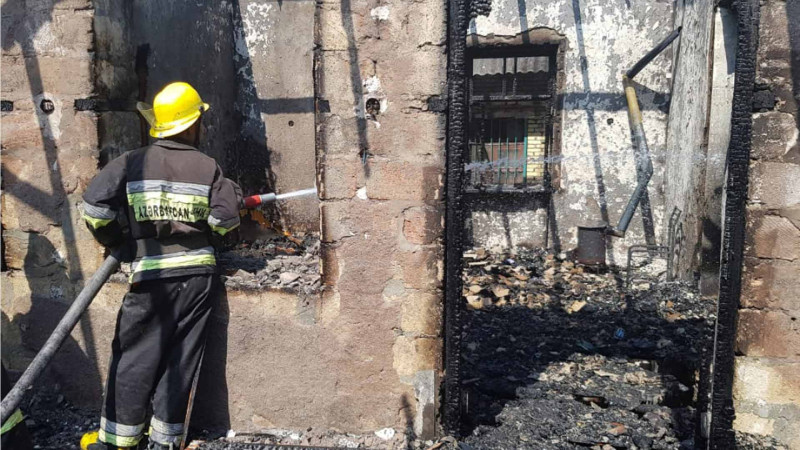 İsmayıllı: idman zalı və içindəki avadanlıq yanıb