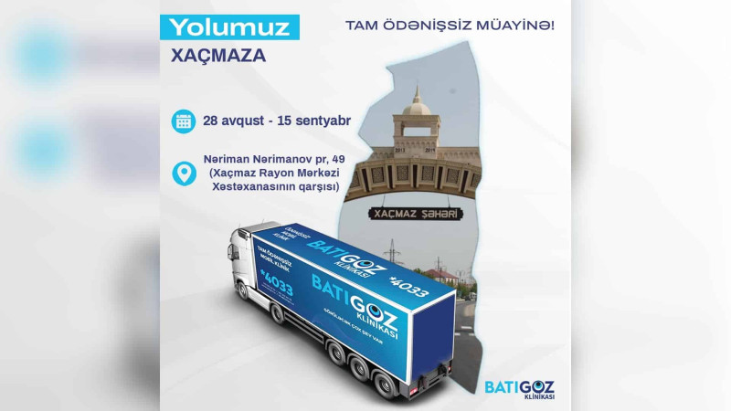 Xaçmazda ödənişsiz göz müayinəsi keçiriləcək
