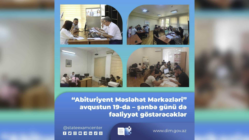 Xaçmaz: “Abituriyent Məsləhət Mərkəzi” sabah da xidmət göstərəcək