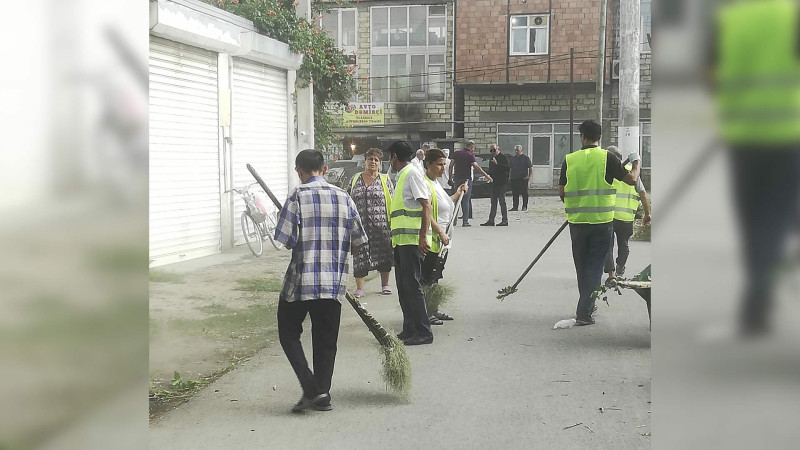 Xaçmazda təmizlik işləri aparılıb