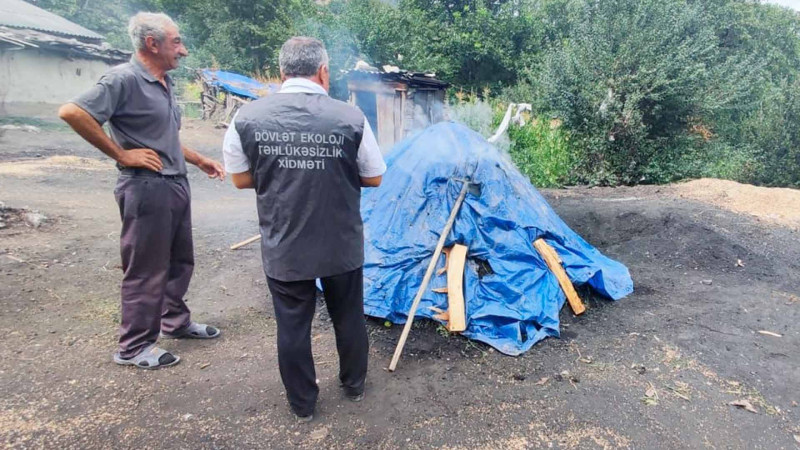 ETSN: qanunsuz kömür istehsal edən sakinlər cəzalandırılıblar