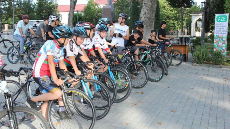 İsmayıllıda velosiped yarışı keçirilib