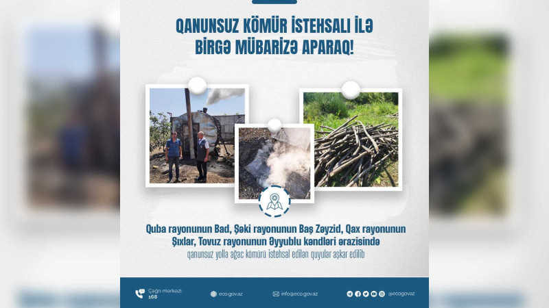 Quba: qanunsuz kömür istehsal edən şəxs cəzalandırılıb
