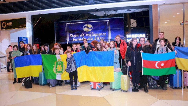 Ukraynalı uşaqlar İsmayıllıda qonaq olublar