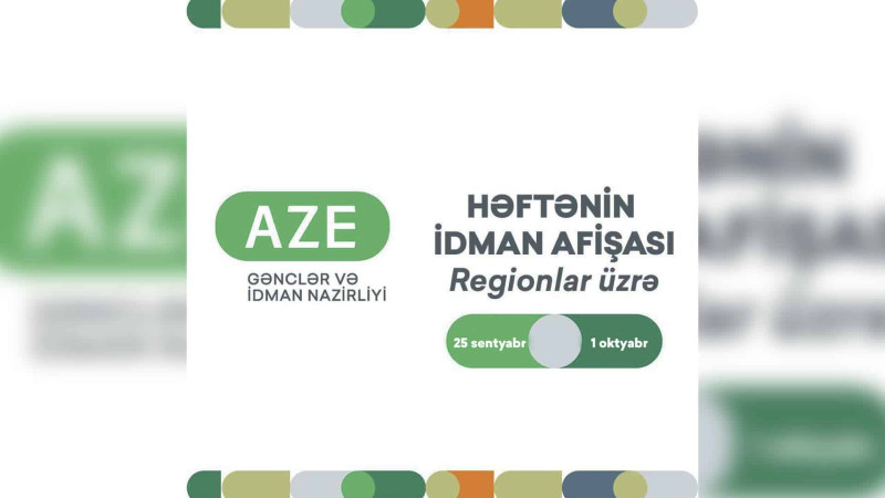 Şimal: həftəlik idman afişası hazırlanıb