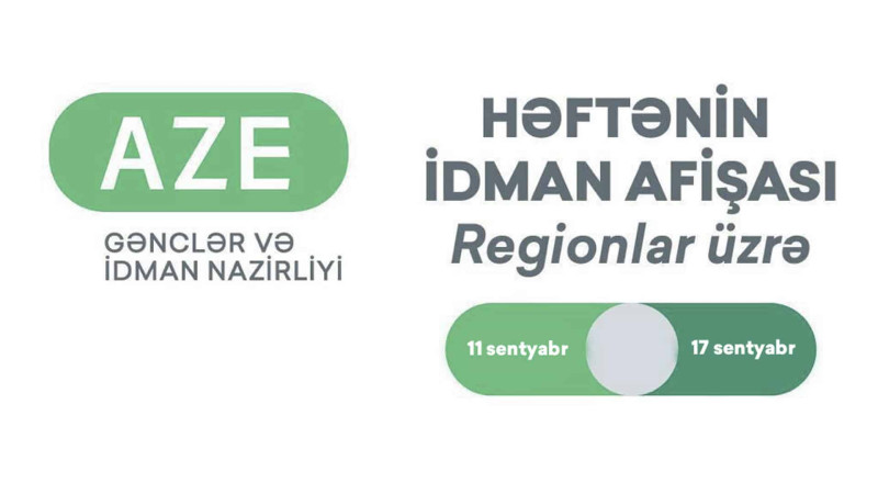 Şimal: həftəlik idman tədbirlərinin afişası hazırlanıb