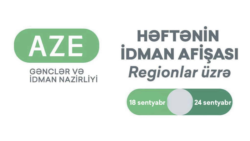 Şimal: idman tədbirlərinin afişası hazırlanıb