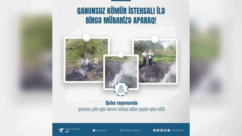 Qubada qanunsuz kömür quyuları ləğv edilib
