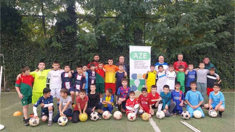 Qusarda gənc futbolçular təlim məşqlərinə qatılıblar