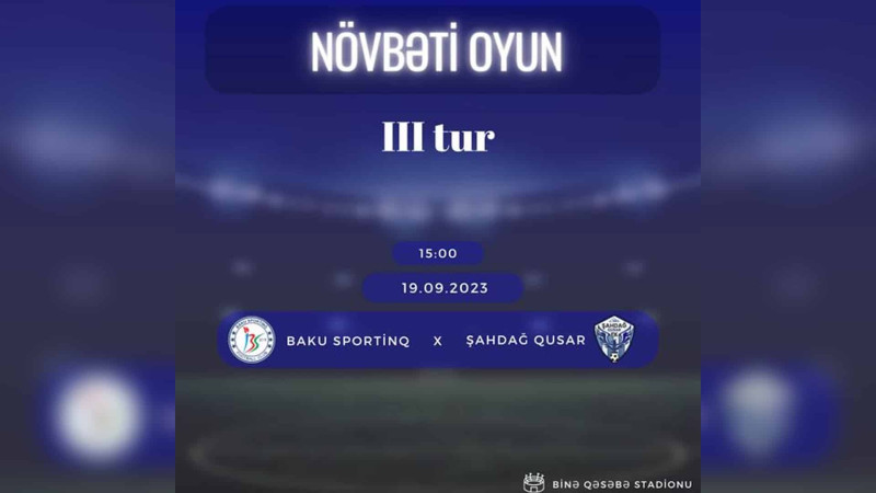 Qusar: “Şahdağ” FK liqanın növbəti oyununu keçirəcək