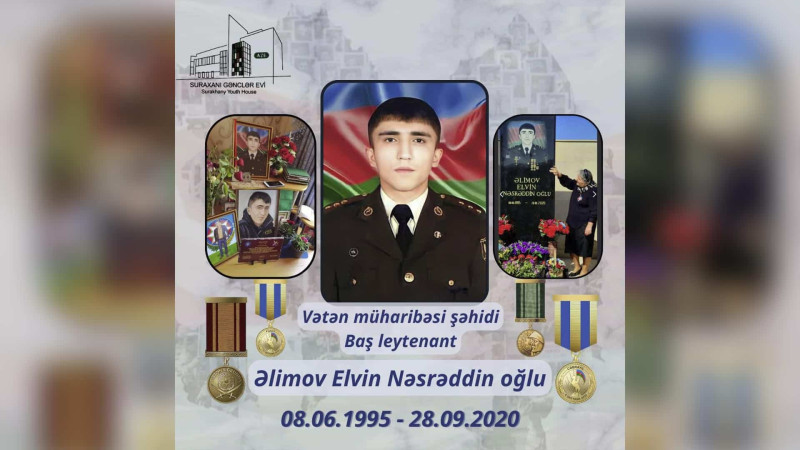 Bu gün qusarlı igid şəhid Elvin Əlimovun anım günüdür