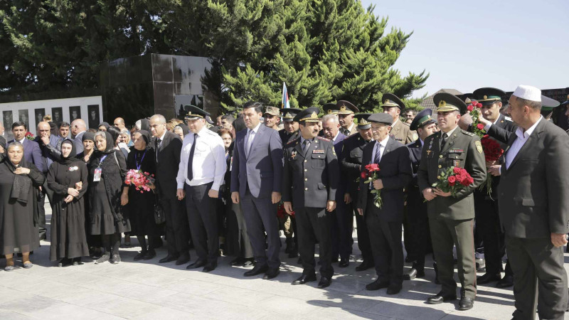 Xaçmaz: Şəhidlər xiyabanında anım mərasimi keçirilib