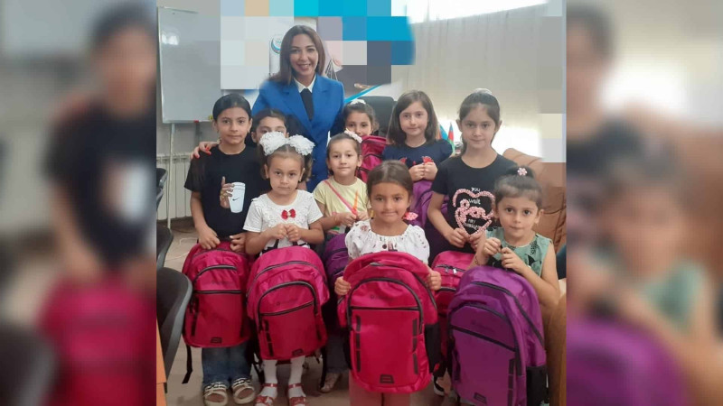 Qusar və Xaçmazdan olan uşaqlar sevindiriliblər