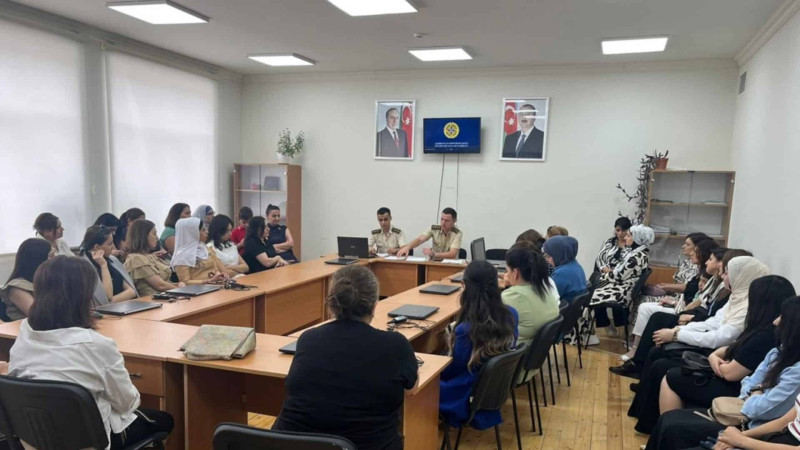 Şimal: mülki müdafiə fənnini tədris edən sinif rəhbərləri təlimə qatılıblar