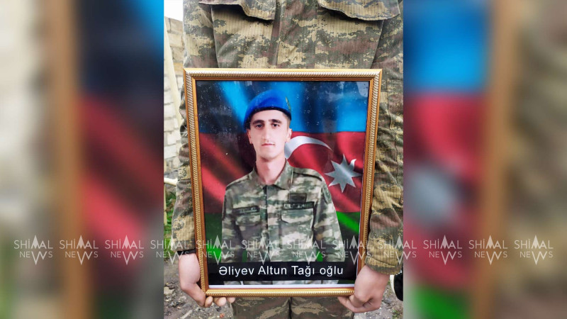 Quba: şəhid Altun Əliyev dəfn edilib