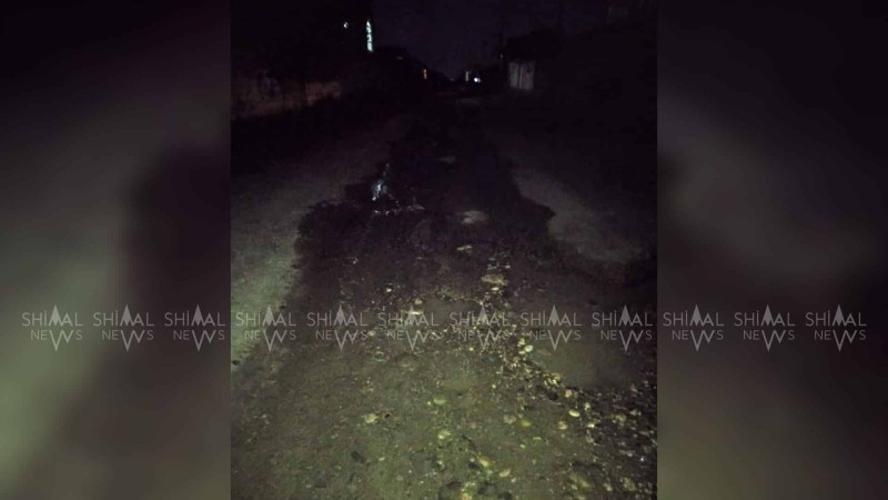 Quba: içməli su yola axıdılır