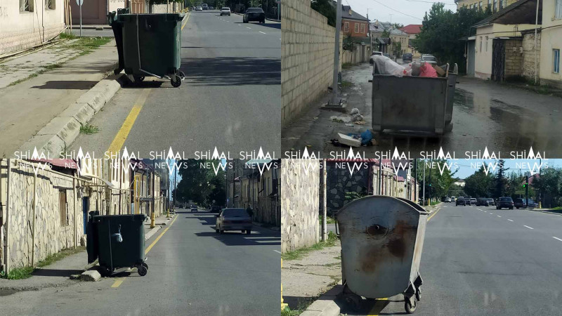 Qubanın yollarında zibil qutularının “etirazı” 365 gündən çoxdur davam edir