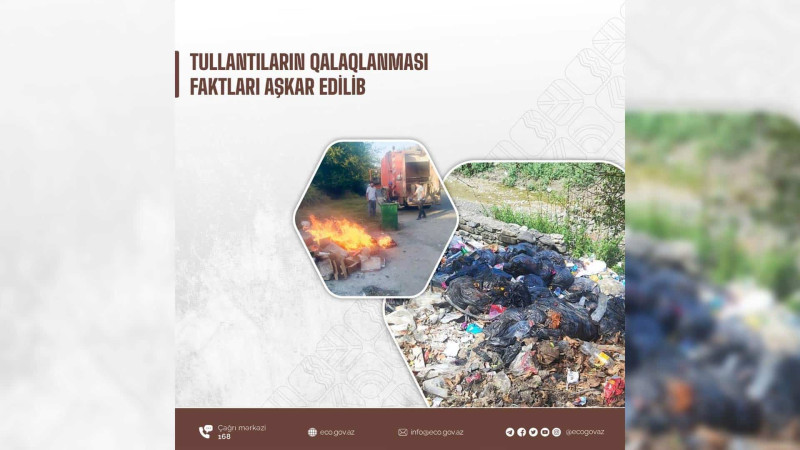 Qubada istirahət mərkəzi tullantıları qalaqlayıb